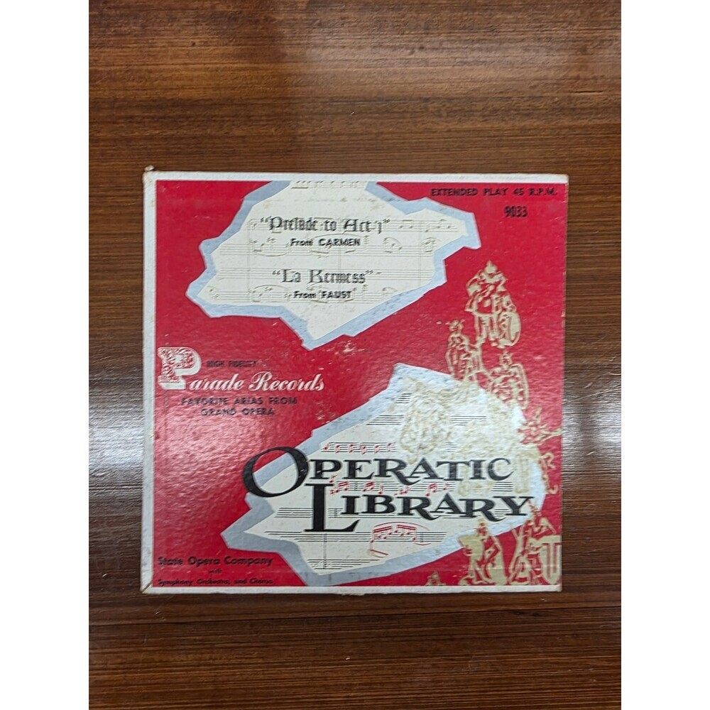 State Opera Company – Operatic Library Vol. 1 EP Record 1950s Parade Operatic 45